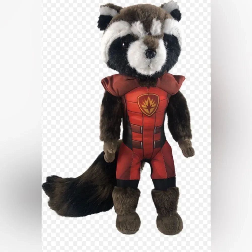 Marvel Guardians Of The Galaxy "Rocket" {Raccoon} w/Fluffy Tail 15" Plush